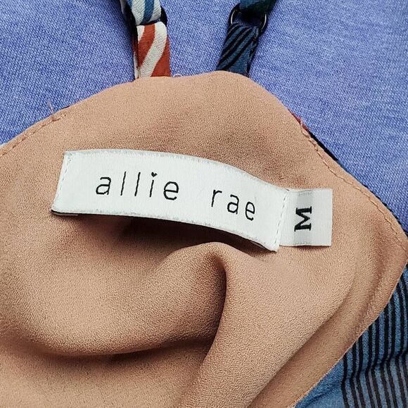 Allie Rae Women's Medium Multicolor Geometric Print Tank Top Strappy Adjustable - Picture 5 of 7